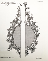 A George III Giltwood Oval Mirror