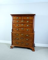 A George III Period Mahogany Chest on Chest