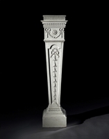 A Fine Pair of George III Period White Painted Pedestals Attributed to Robert Adam