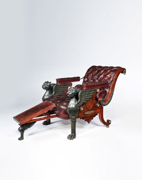 A Regency Period Reclining Armchair Designed and Made By William Pocock 