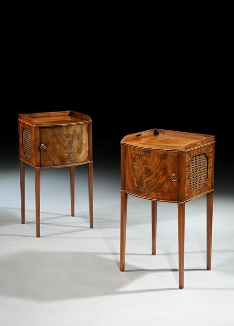 A Pair of George III Bedside Cabinets