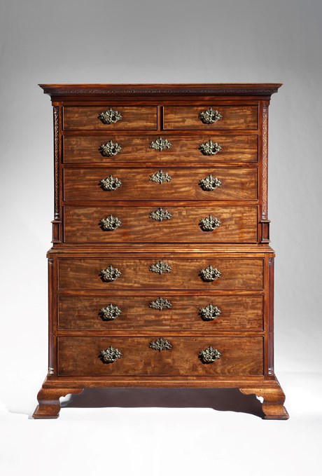 A George III Period Mahogany Chest on Chest