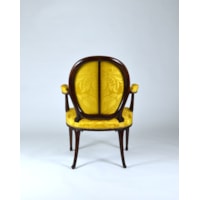 A Pair of George III Period Carved Mahogany Open Armchairs Attributed to Thomas Chippendale