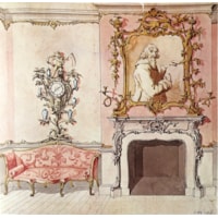 An Outstanding George III Period Rococo Carved Fire Surround Retaining its Original White Painted Decoration