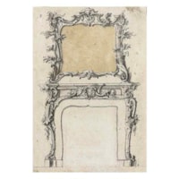 An Outstanding George III Period Rococo Carved Fire Surround Retaining its Original White Painted Decoration