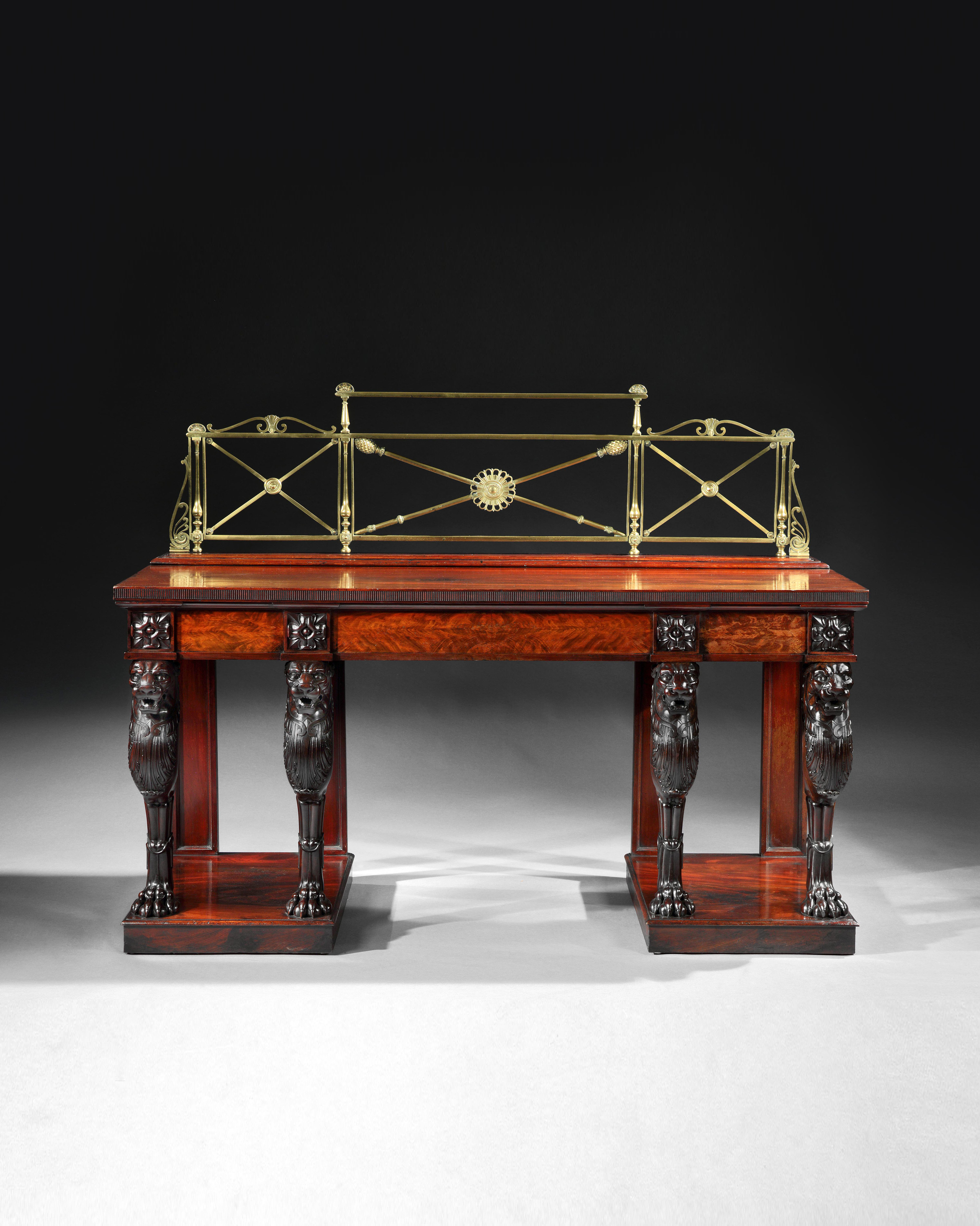 A Regency Period Mahogany Serving Table attributed to Thomas Chippendale Junior