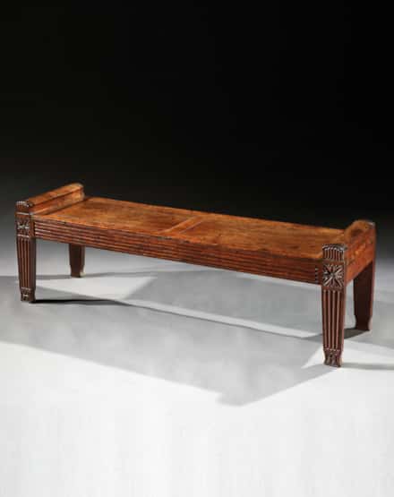 A Regency Period Mahogany Window Seat