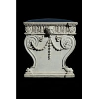 An important pair of carved and white painted hall benches from Kenwood House
