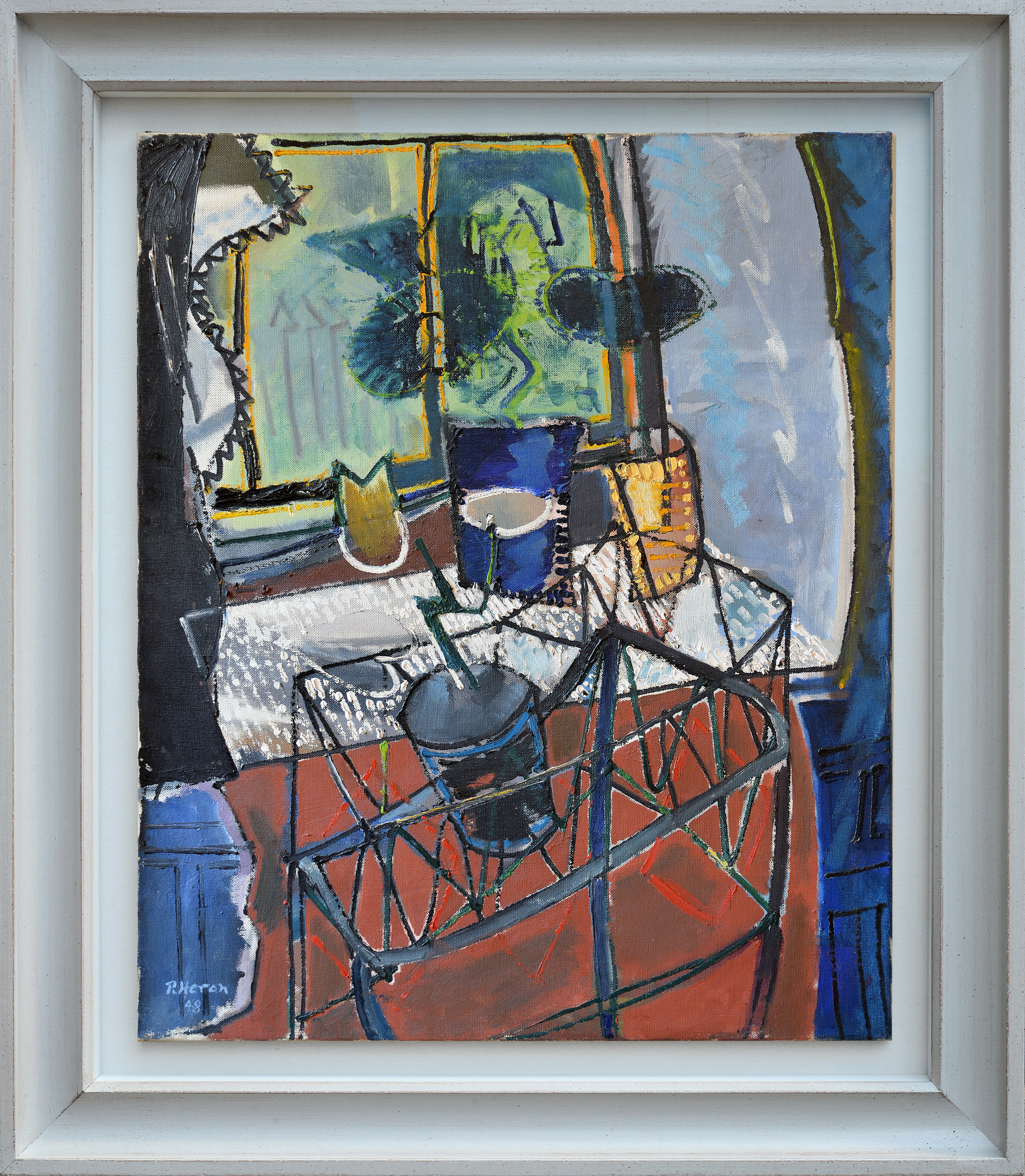 絵画 Patrick Heron Red Garden Painting : June 3 - June 5 : 1985 - Patrick Heron