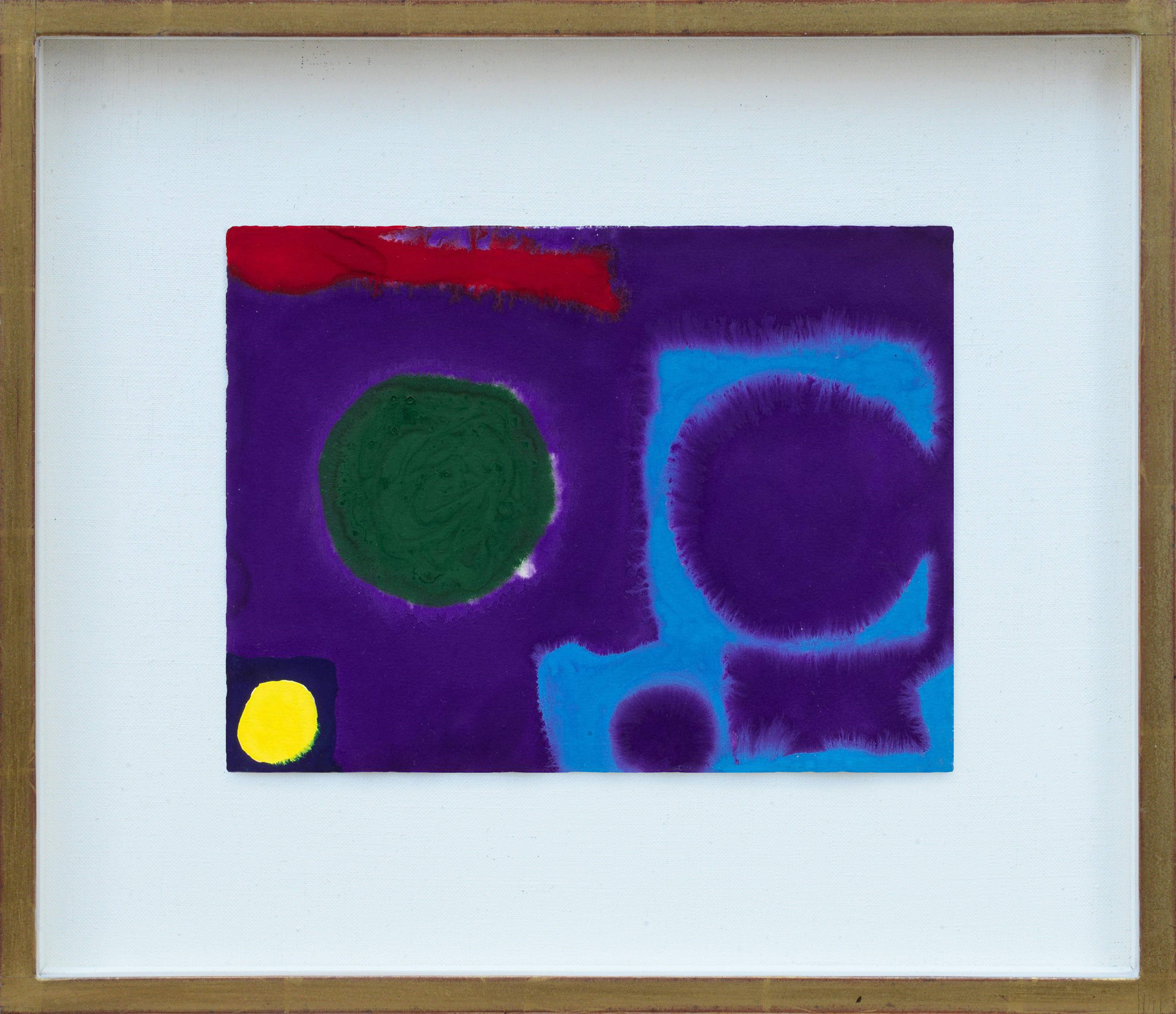 Dark Green Disc in Violet (Lemon in Indigo) 1968