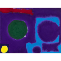 Dark Green Disc in Violet (Lemon in Indigo) 1968