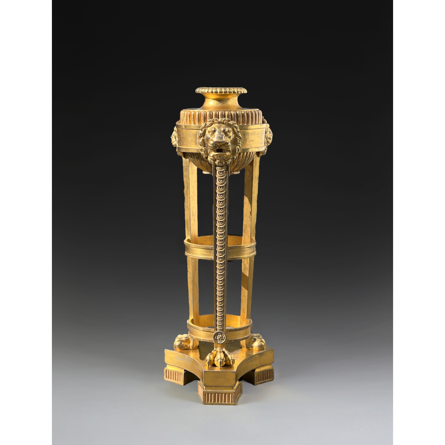 A Regency Period Carved and Giltwood Torchere in the manner of Thomas Hope