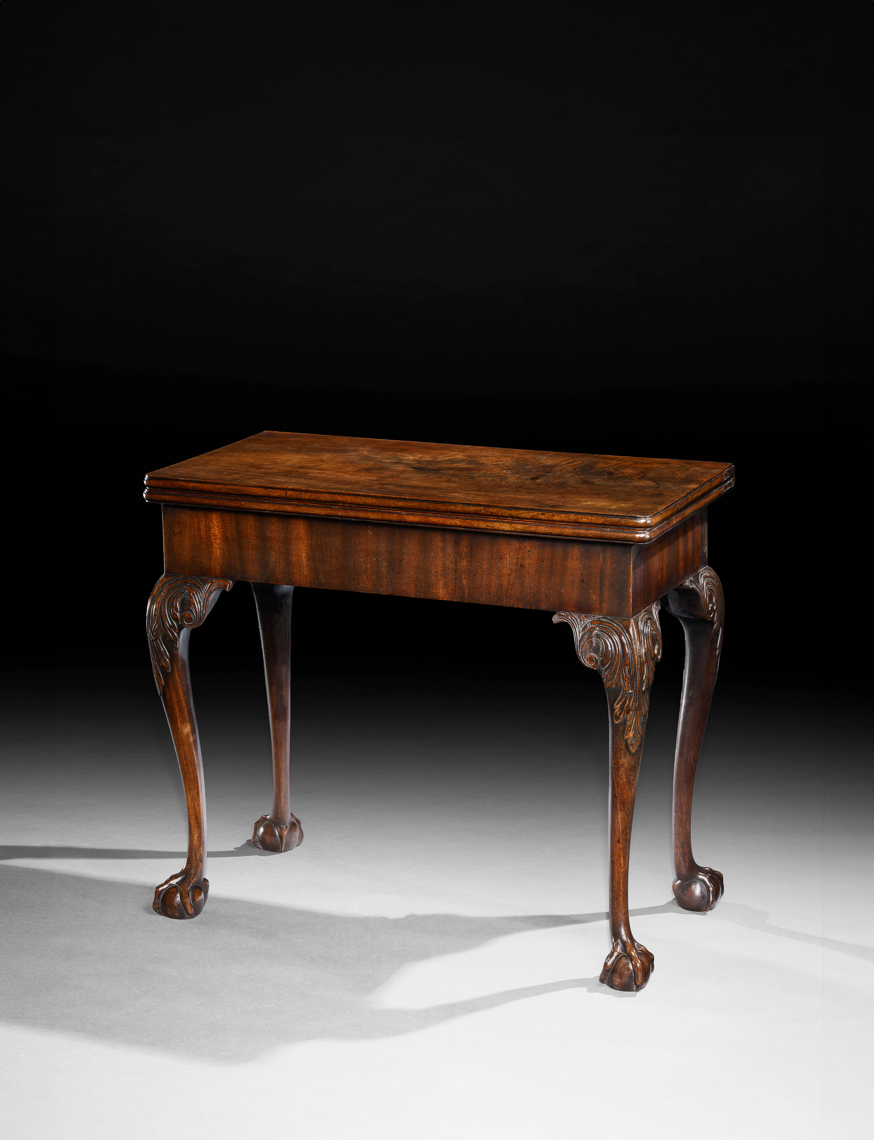 A George II Period Mahogany Concertina Action Card Table