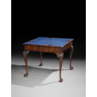 A George II Period Mahogany Concertina Action Card Table