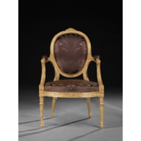 A PAIR OF GEORGE III PERIOD ARMCHAIRS