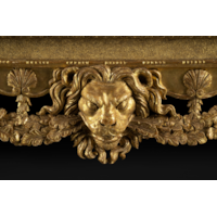 George II Period Giltwood Side Table with Breccia Marble Top