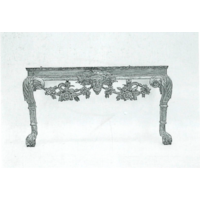 George II Period Giltwood Side Table with Breccia Marble Top