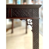 A George III Period Mahogany Fretwork Library Table