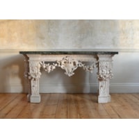 AN IMPORTANT GEORGE II PERIOD CARVED SIDE TABLE