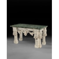 AN IMPORTANT GEORGE II PERIOD CARVED SIDE TABLE