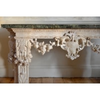 AN IMPORTANT GEORGE II PERIOD CARVED SIDE TABLE