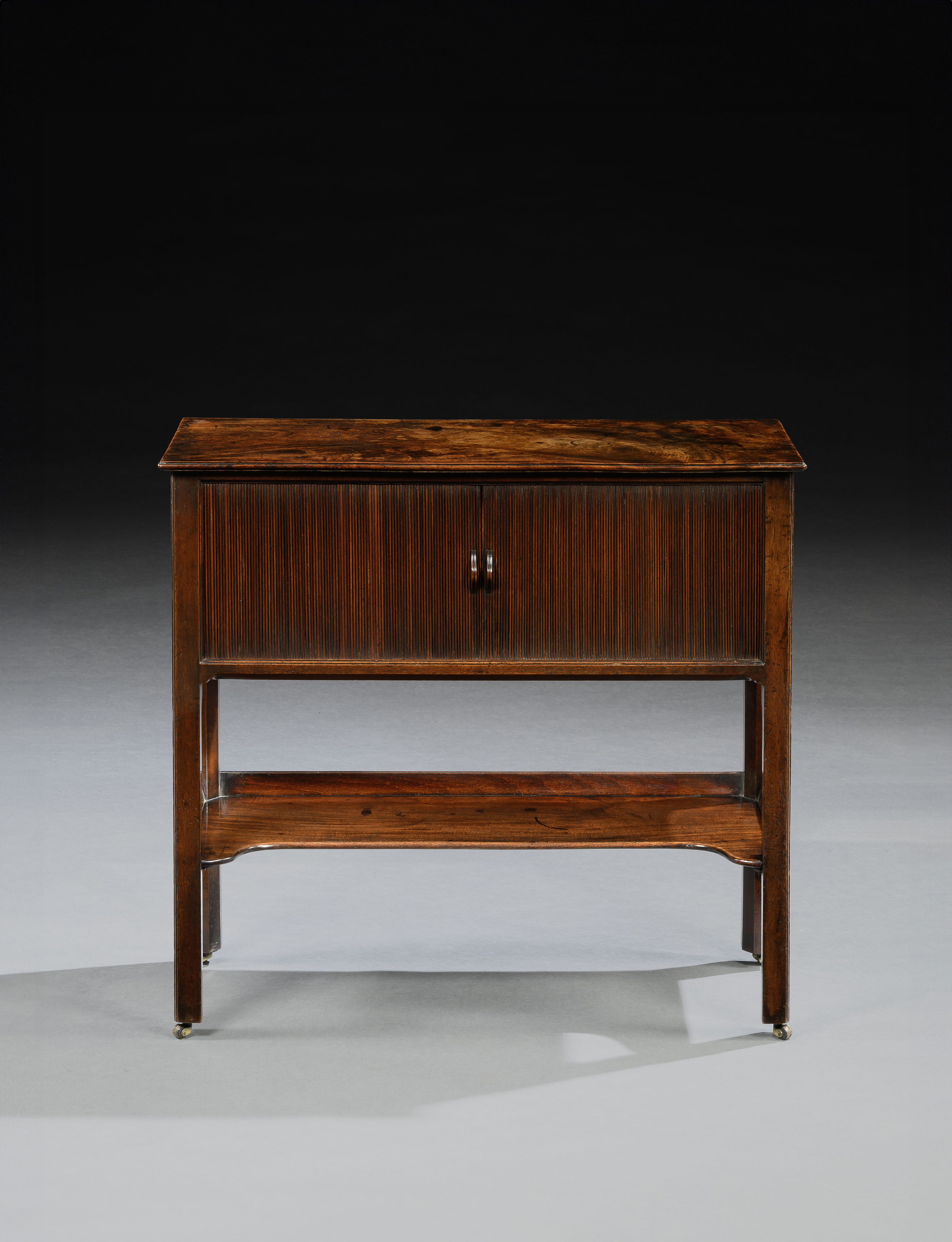 A GEORGE III PERIOD MAHOGANY CABINET
