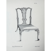 A GEORGE II CARVED MAHOGANY ARMCHAIR